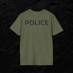 Unisex Police Graphic T-Shirt, Police Officer Gift, Casual Wear, Law Enforcement Apparel, Everyday Comfort Tee, Tribute T-Shirt