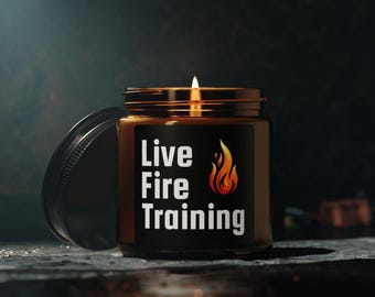 Firefighter, Candle, Firefighter Gift, First Fire Soy Candle - Fire Department, Firefighter Gift, Funny Candle, Firefighter Home
