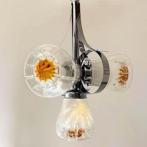 Vintage Italian 1970s Mazzega Pendant Lamp