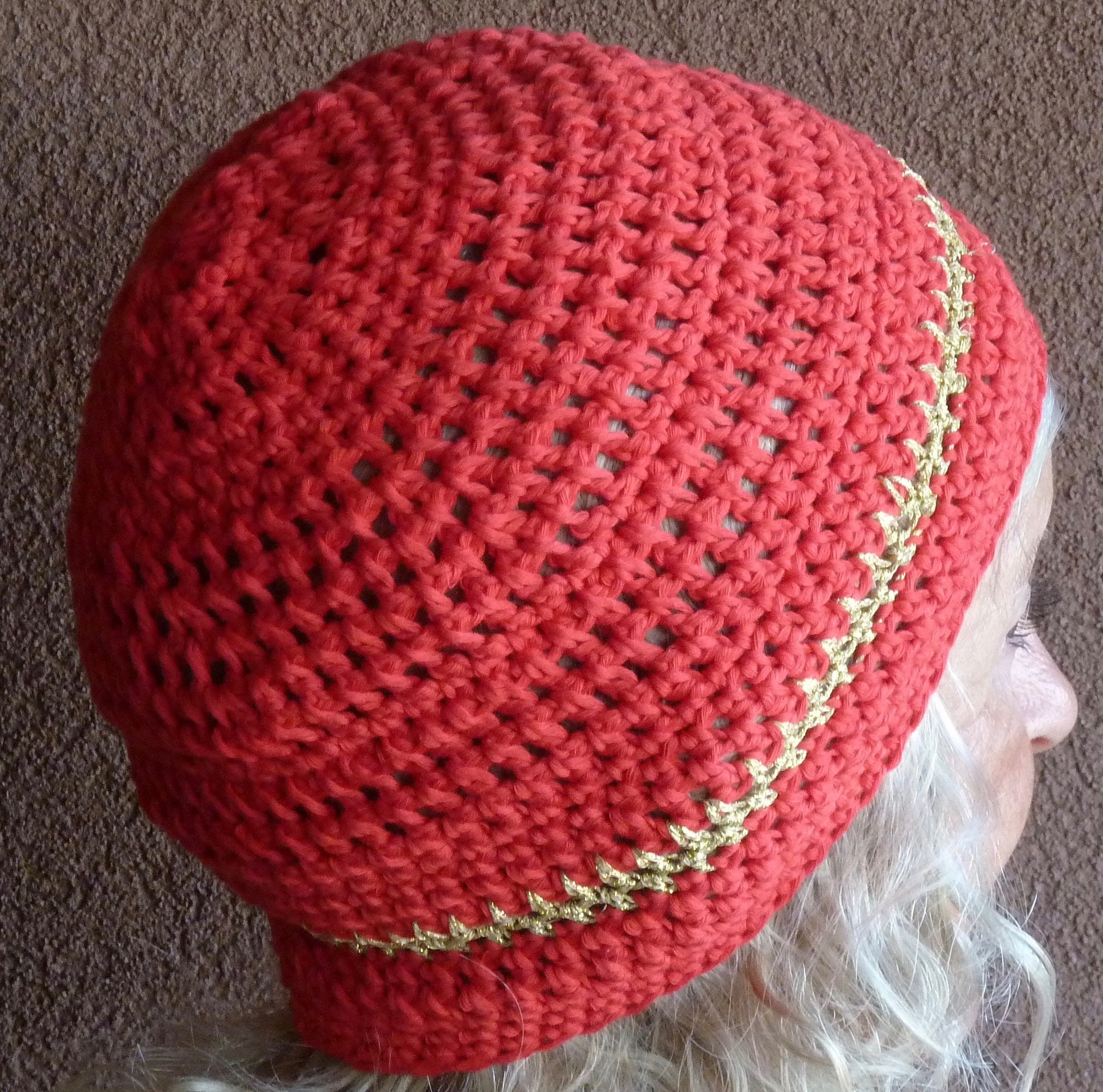 crochet hat cotton