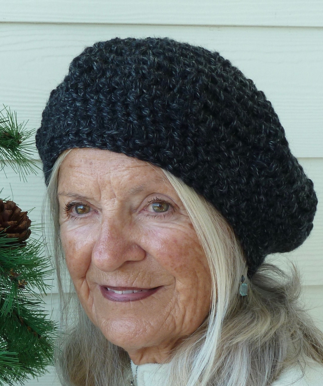Black Winter Hat / One of a Kind Hat / Unique Crochet Hat Etsy UK