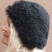 Black Crochet Hat / One of a Kind and Unique Winter Hat - Etsy