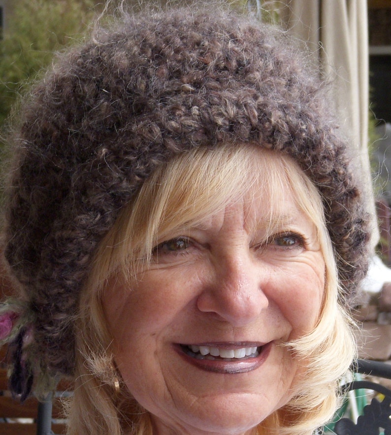 Crochet brown hat / women's winter hat / handmade crochet Etsy