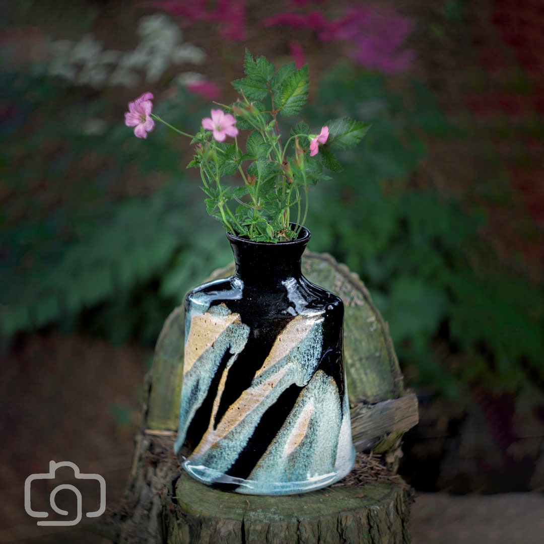 Wheel Thrown and Altered Stoneware Vase - Etsy