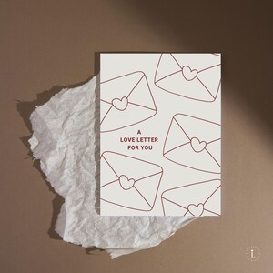 Carta de amor, descarga digital, postal moderna, tarjeta de cumpleaños, idea de regalo, postal de diseño, minimalista, tarjeta de felicitación, amor