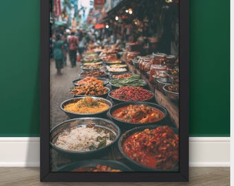Colombo Spice Market Wall Art – Sri Lanka Market Poster, Digital Art Print, Spice Market Print, Travel & Asia Wall Decor