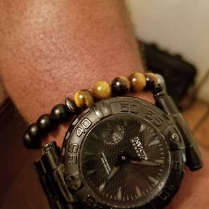 Men&#39;s Tiger Eye Meets Hematite Bracelet