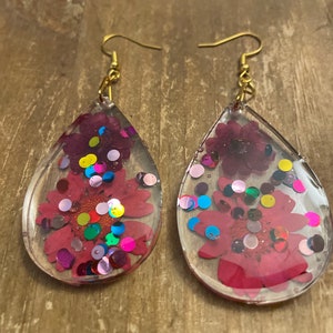 Pink Daisy Festival  Earrings