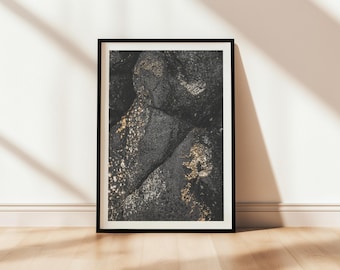 Volcanic Rock Art Print: Waikoloa Kona Hawaii Landscape