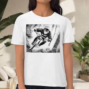 Mountainbike Chimp T-Shirt, MTB Riders Shirt, Cycling Enthusiast Tee, Gift for Bikers, Outdoor Shirt, Adventure Tee