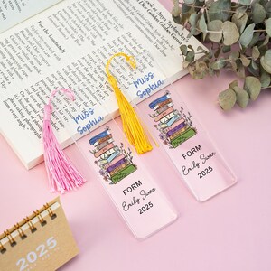 Bookmark for Teacher, Custom Teachers Bookmark, Teacher Appreciation Gifts, Thank You Teachers Gift, End Of Year Gifts, Leaving School Gifts