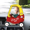 Personalized Acrylic Car Hanger, Drive Safe Daddy Acrylic Car Hanging, New Dad Gift,1st Fathers Day Gift For Him, Father Gifts