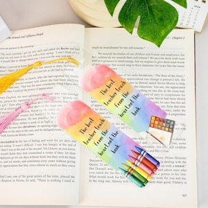 Personalized Teacher Bookmark, Thank you Gift, Teacher Appreciation Gift, Acrylic Bookmark For Teacher, Back To School Gift, Book Lover Gift