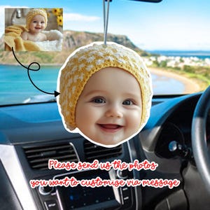 Custom Air Freshener,Personalized Photo Car Air Freshener,Cute Car Accessories,Car Freshies,Photo Freshener,Car Decor,Unique Cute Gift