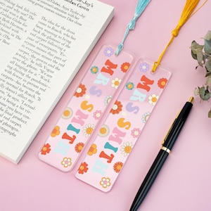 Personalized Teacher Bookmark, Acrylic Bookmark for Teacher, Thank You Gift, Teacher Appreciation Gift, Back To School Gift, Book Lover Gift