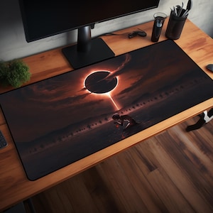 Berserk Mouse Pad | RGB Gaming Mouse Pad | Dark Fantasy Anime Desk Mat for Gamers | Berserk desk Mat | Japanese Keyboard Mat