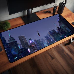 Spider-Man Into the Spider-Verse Mouse Pad - Different sizes Personalized Printing - RGB Gaming Mouse Pad - Anime - Desk Mat