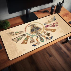 Tears of the Kingdom Desk Mat: Legend of Zelda Gaming Mouse Pad