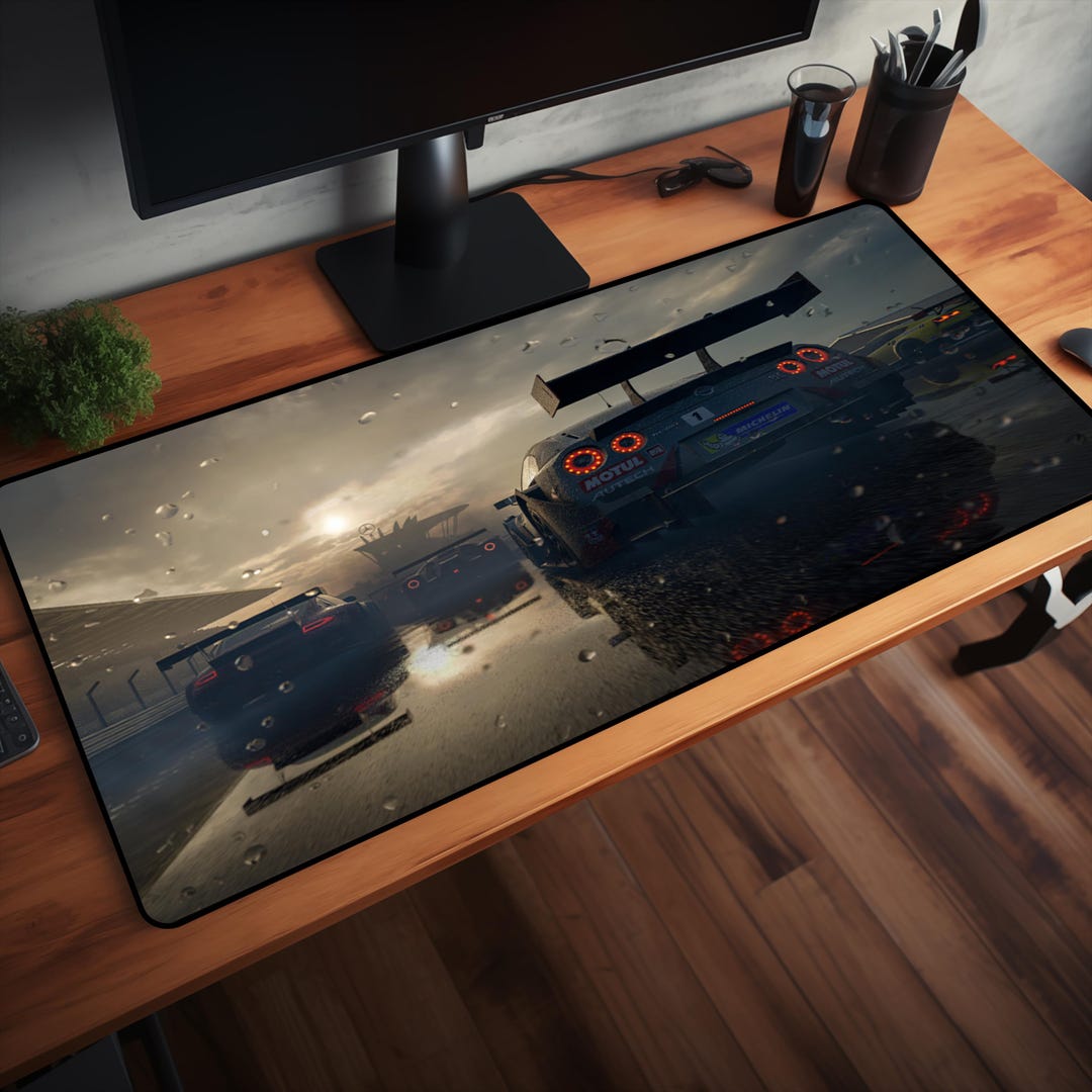 Car Racing Game Mouse Pad - Racing Car Desk Mat - Mouse Pad for Car ...