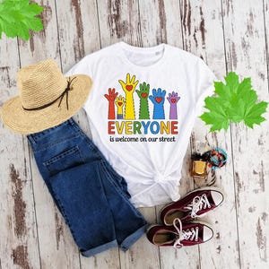 EVERYONE is welcome on our street  LGBT Pride Month PNG