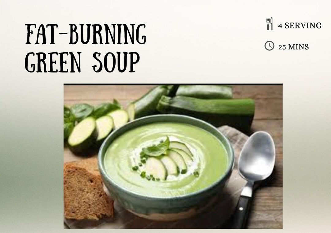 Detox Green Soup Recipe (printable PDF) - Etsy