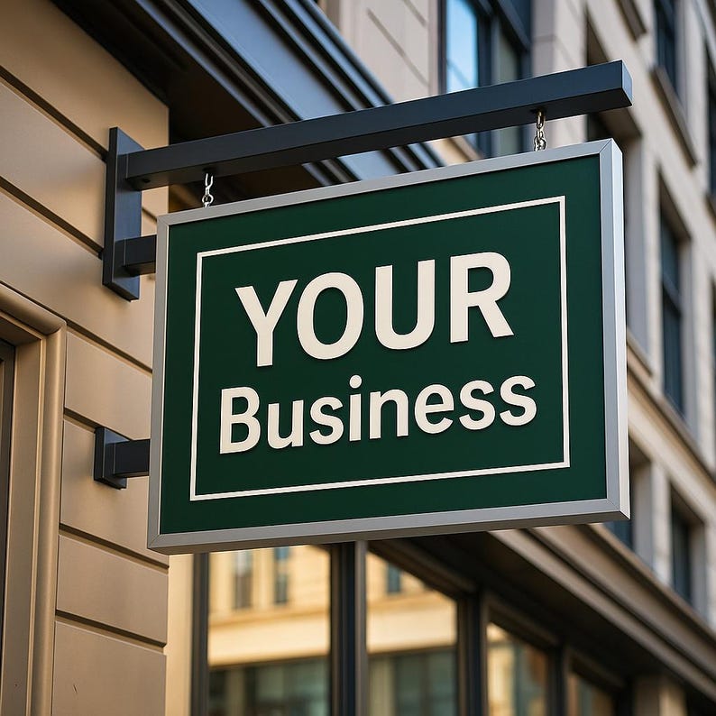 Custom Blade Sign, Double-sided Hanging Sign, Business Sign, Outdoor ...