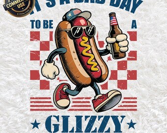 Es ist ein schlechter Tag, um ein glitzernde PNG SVG zu sein, Retro-Cookout BBQ-Party-Thema, Unabhängigkeitstag Clipart, politischer Humor, 4. Juli Sofort-Download