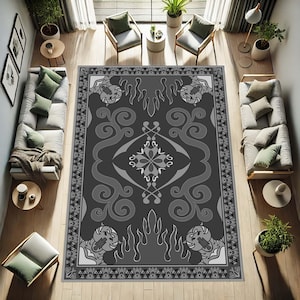 Aladdin Rug, Magic Flying Carpet, Arabian Nights Decor,  Oriental Carpet, Kids Room Decor, Whimsical Home Decor, Genie Rug, Fairytale Theme