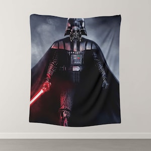 Darth Vader Art, Star Wall Decor, Sci Fi Tapestry, Dark Side Poster, Sith Lord Art, Galaxy Wall Art, Space Movie Gift, Vader Room Art