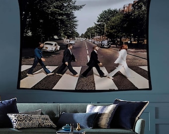 Beatles Tapestry, Abbey Road Decor,rock Band Tapestry, 60s Music