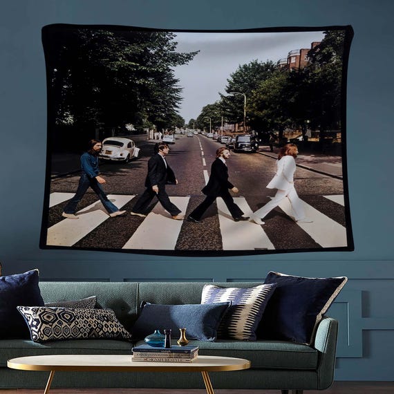 Beatles Tapestry, Abbey Road Decor,rock Band Tapestry, 60s Music