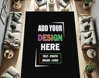 Custom Rug, Personalized Carpet, Add Your Design, Custom Logo Rug, Photo Print Rug, Personalized Floor Mat, Unique Gift Idea,Design Here Rug