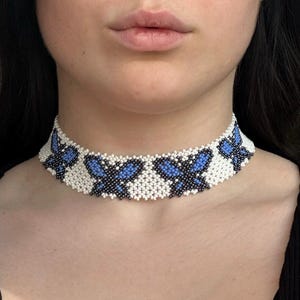 White Beaded Necklace Handmade Traditional Multilayer Ukrainian Namysto Folk  Necklace Namysto Slavic beads necklace Gift for Mothers day