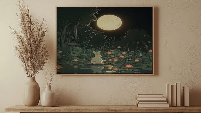 Ghibli-inspired Art Hayao Miyazaki Wallpaper Poster Lofi Anime Decor ...