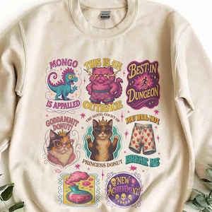 Princess Donut Mongo Tee, Fantasy Book Shirt, New Achievement Sweatshirt