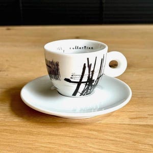 Rare 1997 Illy Art Collection by Mario Giacomelli – Espresso Cup & Saucer Set – No. 03692
