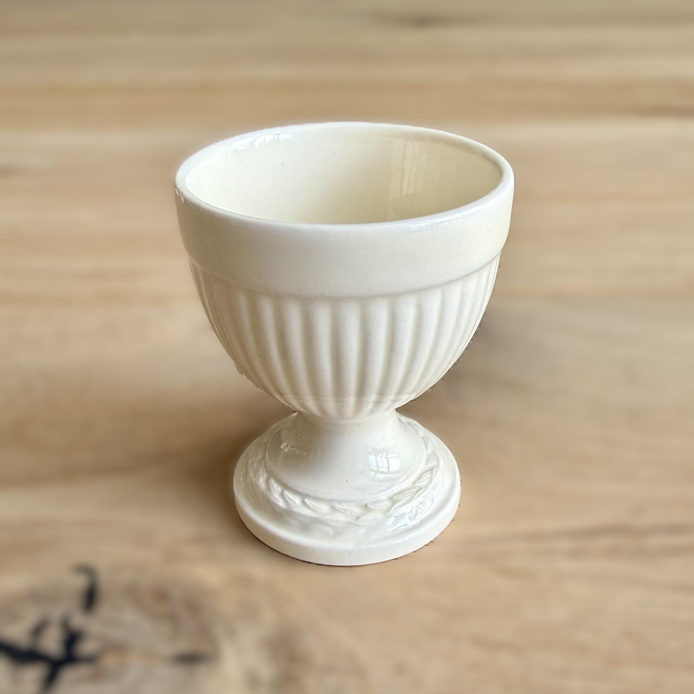 Wedgwood Edme Queen's Ware Egg Cup – Vintage English Creamware