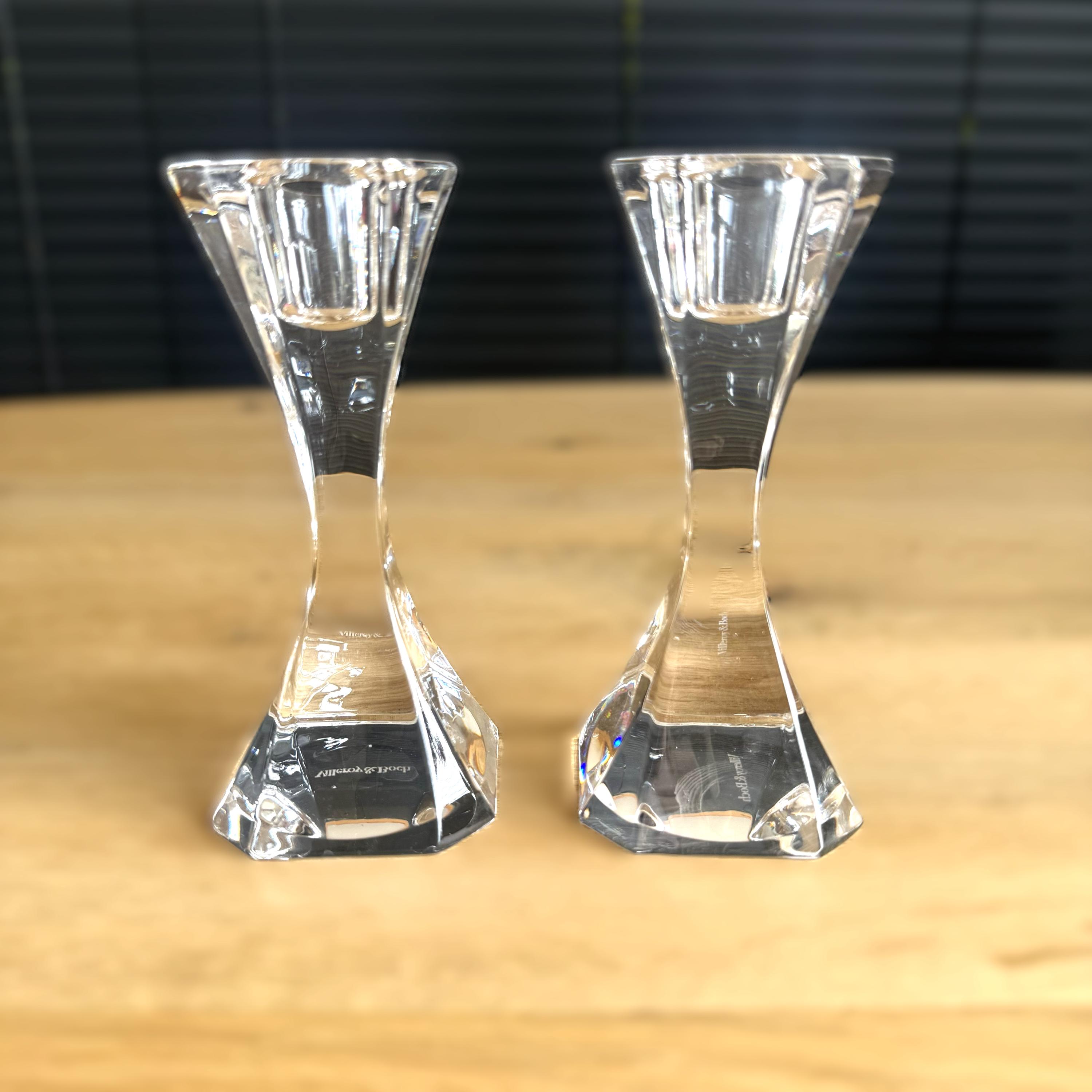 Villeroy and Boch Glass Candlestick - Etsy