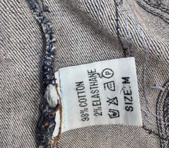 Unique Boho Denim Jacket Handmade Patchwork Sequi… - image 8