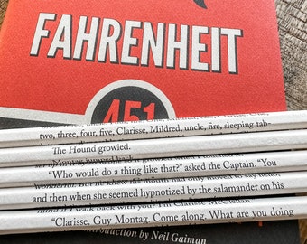 Fahrenheit 451 Wrapped Pencil Set