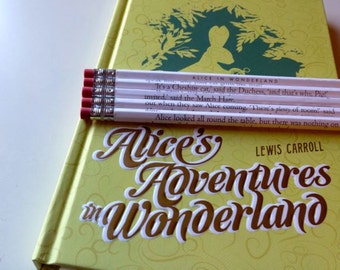 Alice's Adventures in Wonderland Wrapped Pencil Set