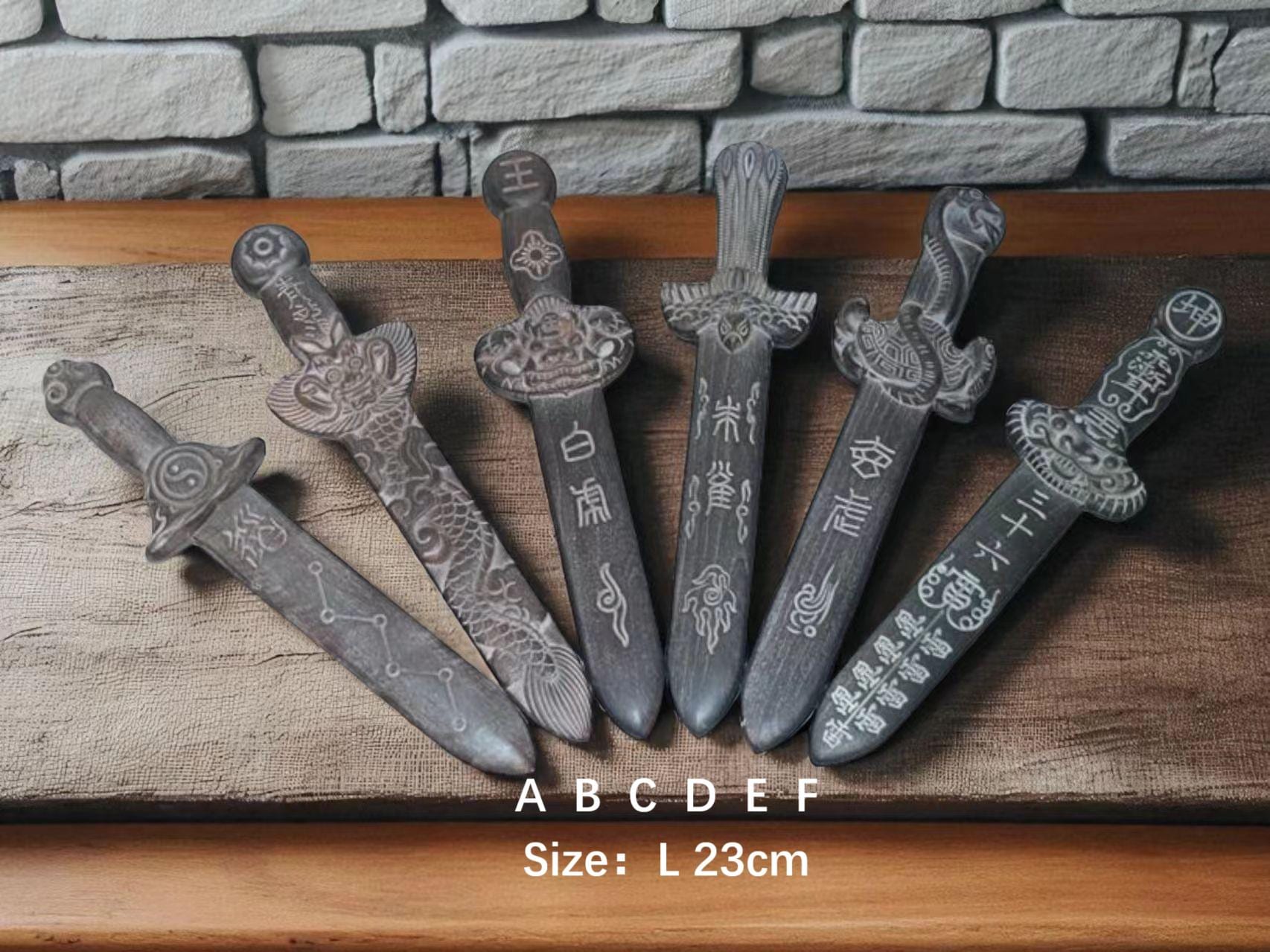 Handcrafted Lightning-struck Peach Wood Sword: Taoist Home