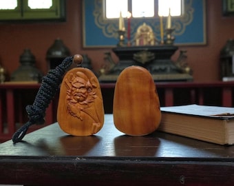 Handcarved Jujube Wood Zhong Kui - Eastern Exorcist Home Protection-Customizable Consecration Service