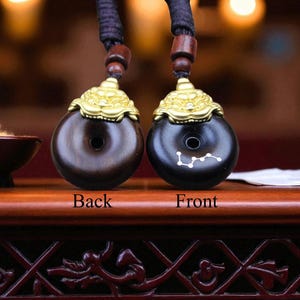 Lightning Struck Jujube Wood Taoist Talisman: Silver Inlay, Evil Spirit Protection-Customizable Consecration Service