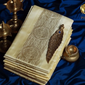 Pisces Zodiac Handloom Silk Dhoti – Dream-Woven Threads for the Gentle Soul
