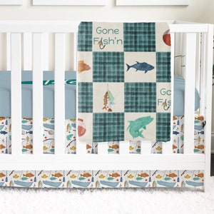 Fishing Crib Bedding Etsy