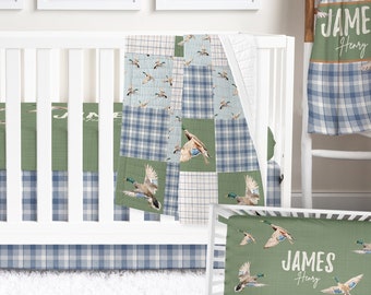 Boy+Neutral Crib Bedding