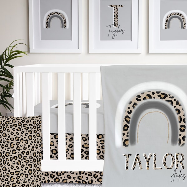 Cheetah Crib Sheet Etsy