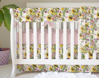 daisy crib bedding