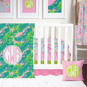 Lime green sale nursery bedding